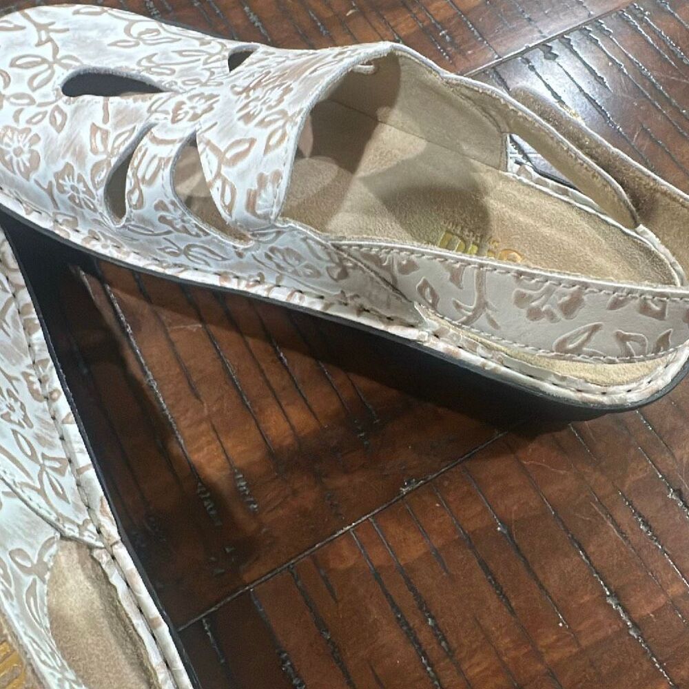 Alegria Linda clogs 37 7 white gold floral - Picture 9 of 9